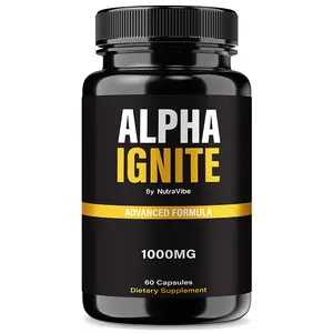 Alpha Ignite Capsules - AlphaIgnite Advanced Formula 1000mg Capsules with Natural Ingredients for Health & Wellness 60 Count