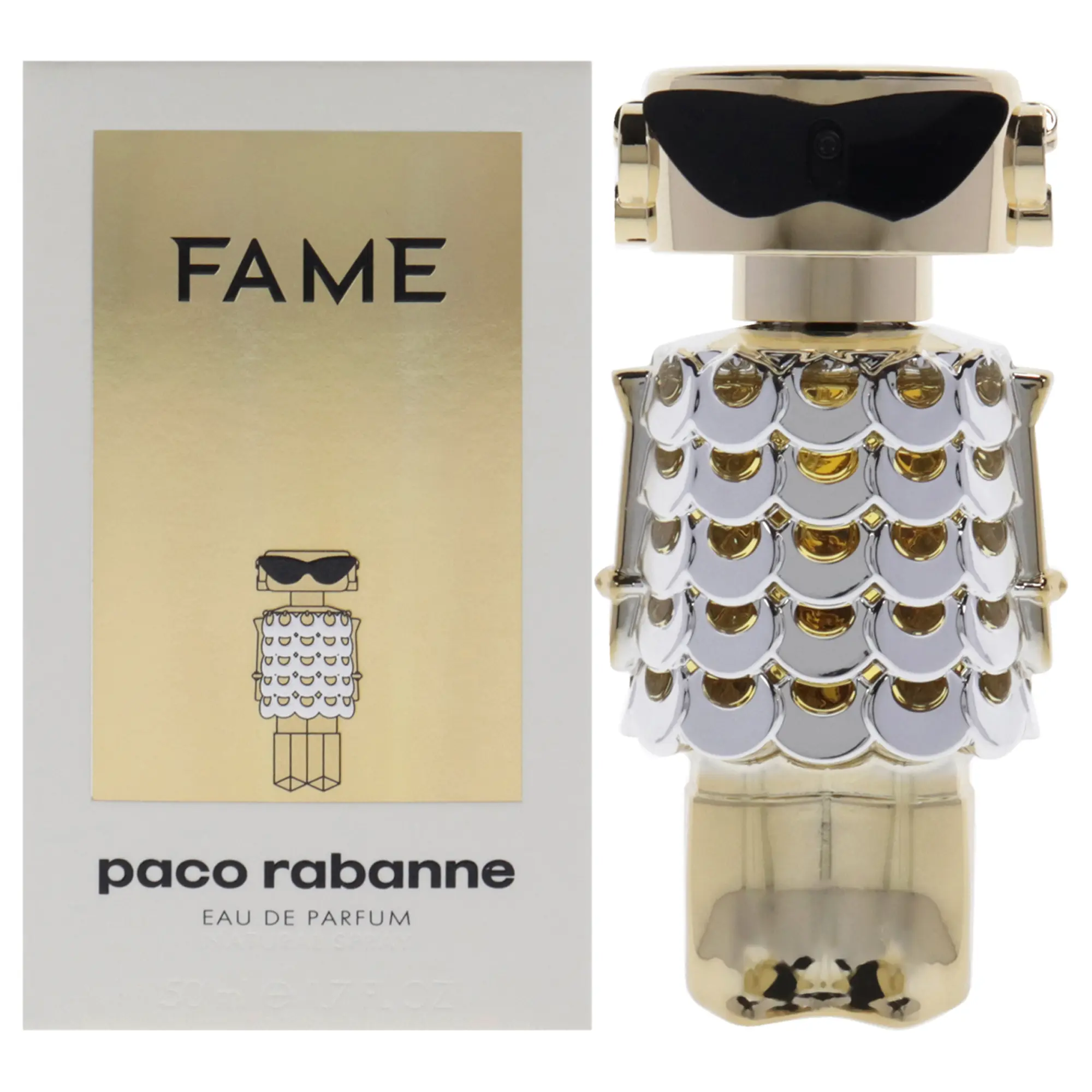Paco Rabanne Fame Unisex Fragrances 1.7oz EDP - Business-Focused, Loud, Glamorous, Unapologetic - Standard Spec, High Volume, Large Size Pop Star Scent