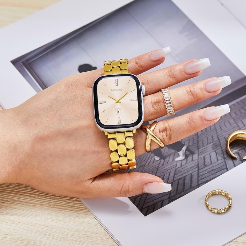 Missair Stainless Steel Sammy Band Compatible with Apple Watch Series 11-1 SE Ultra, Adjustable and Durable Bracelet, Elegant Wristband Accessory Missair Stainless Steel Sammy Band Compatible with Apple Watch Series 11-1 SE Ultra, Adjustable and Durable Bracelet, Elegant Wristband Accessory