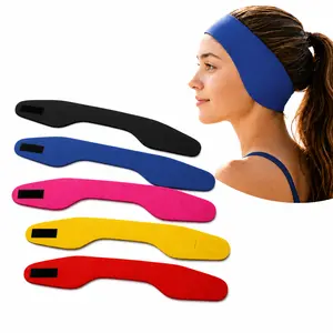 Original Design: Adjustable Neoprene Swimming Ear Band, Waterproof Swim Headband Ear Protection for Kids & Adults, Comfortable Non-Slip Water-Resistant Ear Cover for Pool Surfing, Shower, Water Sports. Multi-Color Optional Secure Earplugs Holder.