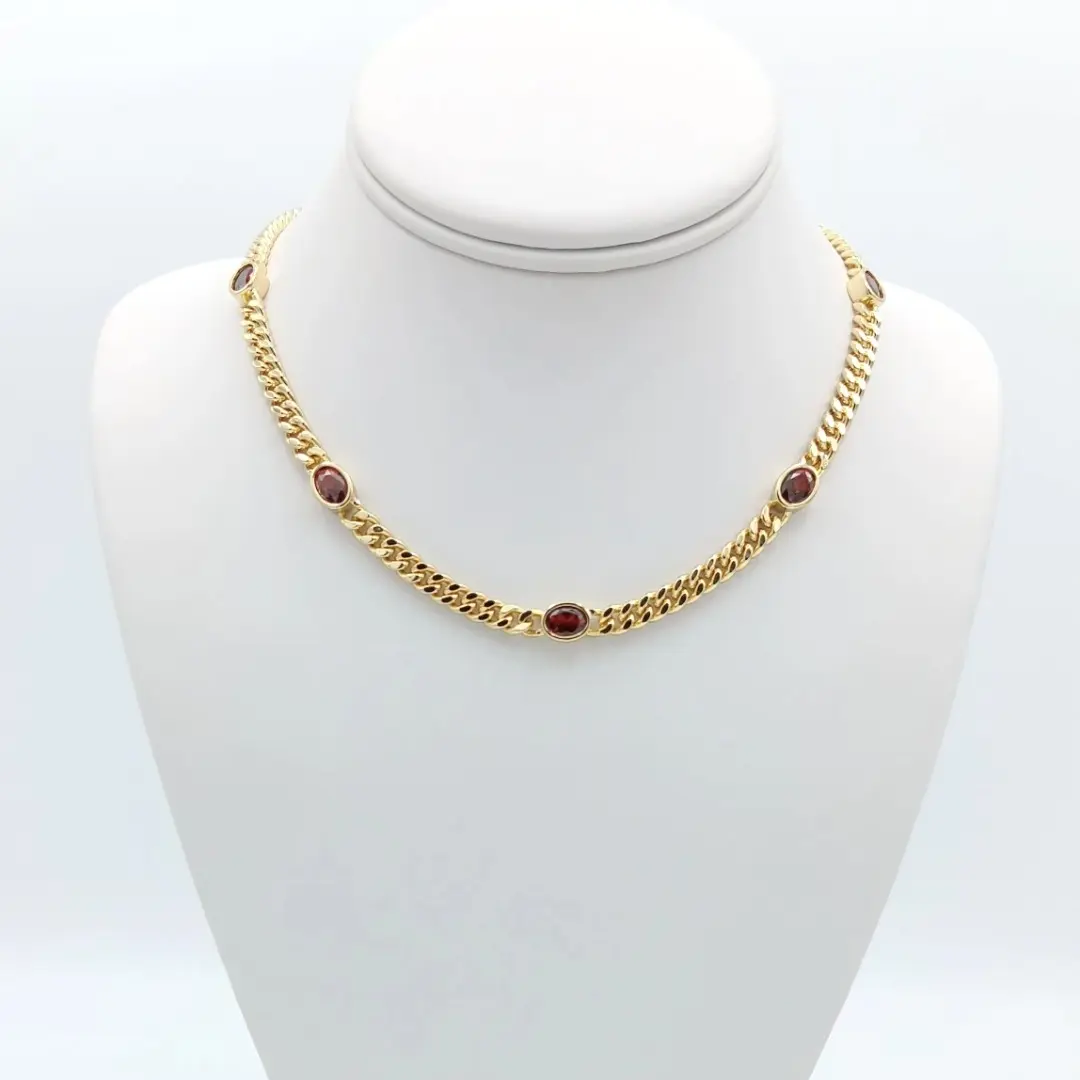 Elegant chokers with Zirconia, different styles for women, fashion designs, stainless steel with 14k gold plating, high quality.