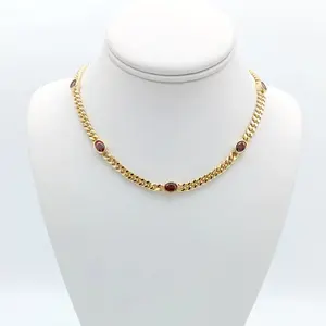 Elegant chokers with Zirconia, different styles for women, fashion designs, stainless steel with 14k gold plating, high quality.