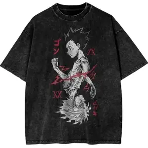 Killua Zoldyck Vintage Tee, Killua Zoldyck T-Shirt, Hunter x Hunter Graphic Tees, Unisex Anime Manga Shirt Top Menswear Womenswear Streetwear