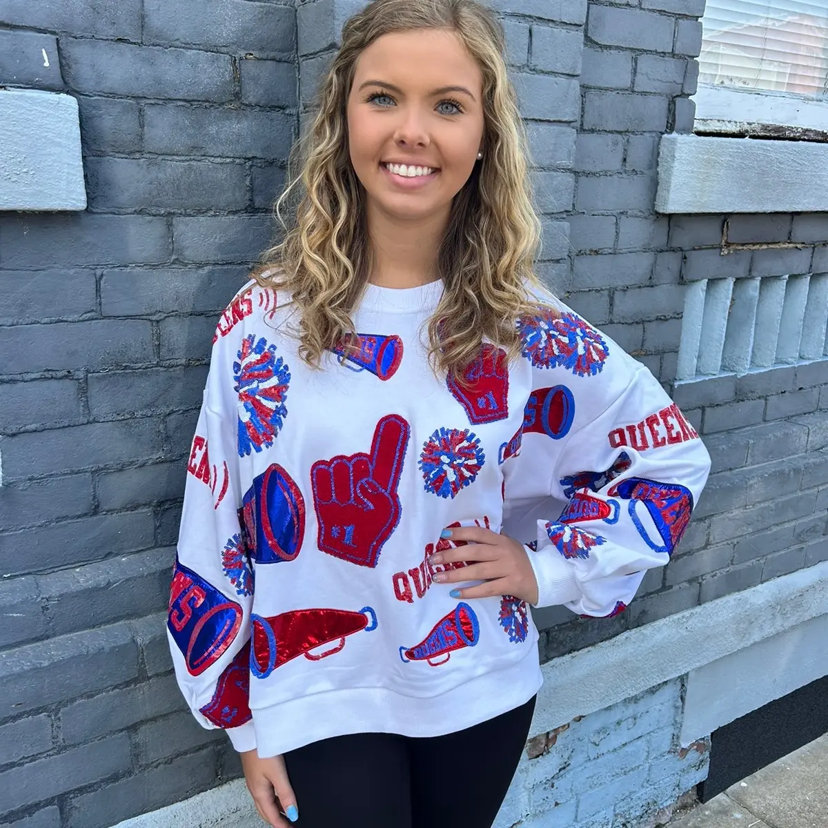 QUEEN OF SPARKLES Cheer Icon Sweatshirt