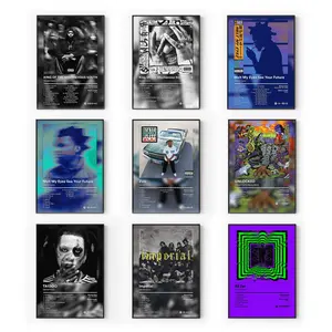 [Album Collection - Sale Up To 41%] Denzel Curry Album Discography Collection - Melt My Eyez Era - Hardcore Hip Hop Wall Decor - Gift for Rap Lovers [Unframed - Print Only]