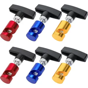 6 count Metal   Strut Clamp, 11 mm Anti-Slip Lift Support Clamp,   Holder for , Automotive Tools Engine  Prop, Multi-Color(Yellow, Blue and Red)