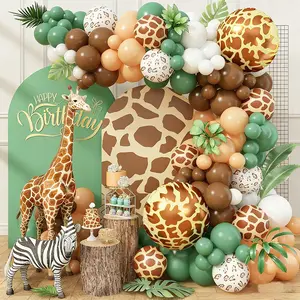 Jungle Animal Balloon Set, Arch Garland, Forest Theme, Birthday Party Decor, First Birthday Celebration, Opening Event Decoration Kit