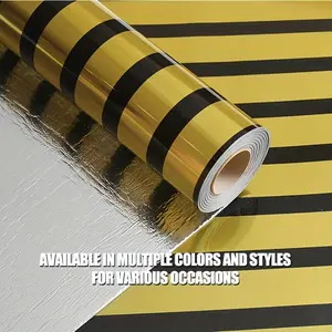 One 4mm self-adhesive hot stamping striped wallpaper mirror wall sticker, 118-inch foam wall sticker, self-adhesive, glue-free, waterproof panel, suitable for bedrooms, living rooms, and home interior decoration.