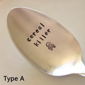 Halloween Stainless Steel Cutlery Sliding Spoon Set, Funny Sealed Spoons for Coffee Dessert Cake Ice Cream Mixing, Perfect Gift for Friends, Kitchenware Tableware