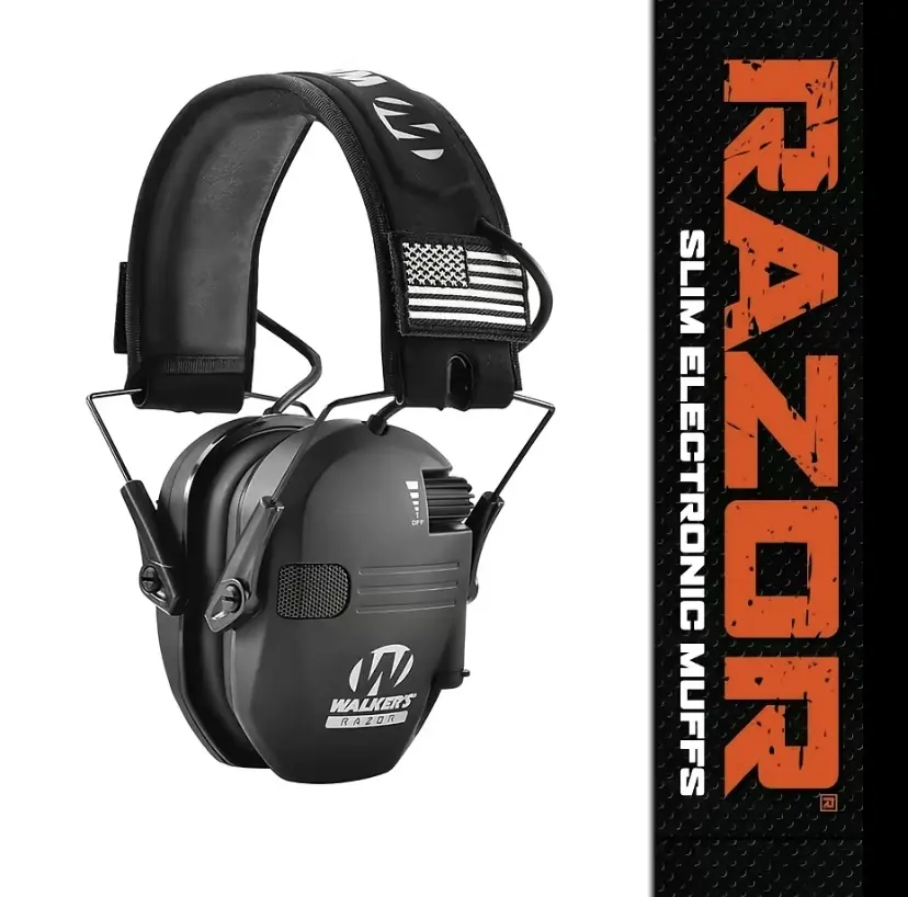 W1-Robust Over Ear Round Cups Electronic Hearing Protector - Wired Head-Mounted Noise Reduction Earmuffs, Shot Noise Reduced for Shooting, Outdoor Activities, Halloween