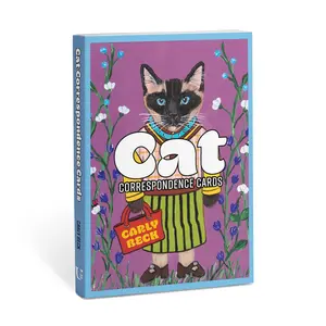 Cat Correspondence Cards by Carly Beck [Postcard Book]