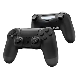 Upgraded 3.0 version wireless game controller for PC; features strong vibration and a classic layout that evokes childhood memories; compatible with PlayStation 4; black.