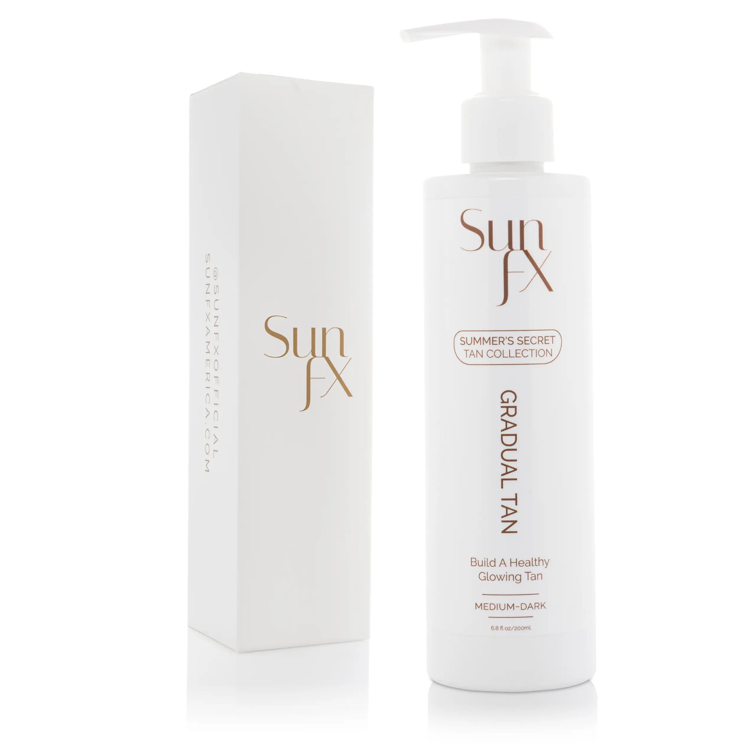 Sunkissed to Dark Gradual Tan Body Lotion Self Tanner with Aloe & Vitamins - 200ml/6.8 fl oz Body Care Moisture Hydrating Moisturizer