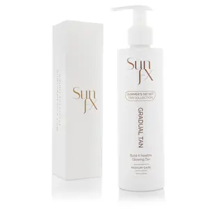 Sunkissed to Dark Gradual Tan Body Lotion Self Tanner with Aloe & Vitamins - 200ml/6.8 fl oz Body Care Moisture Hydrating Moisturizer