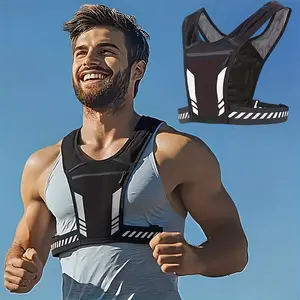 Multifunctional Running Vest, Sporty Lightweight Backpack, Breathable Zipper Bike Bag, Ideal for Runners and Cyclists, Jogging Equipment, Trail Running