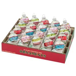 FESTIVE FETE 20 COUNT 1.25" DECORATED ROUNDS