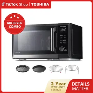 TOSHIBA 7-in-1 Countertop Microwave Oven, 1.0 cuft. Air Fryer Combo with Inverter Convection, Humidity Sensor, Even Defrost, 27 Auto Menu & 47 Recipes Kitchen Appliances, Mother’s Day