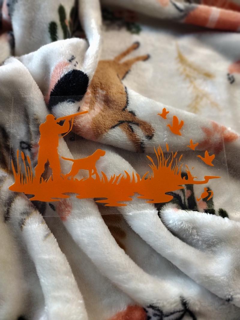 Duck Hunting Decal Sticker(Orange)