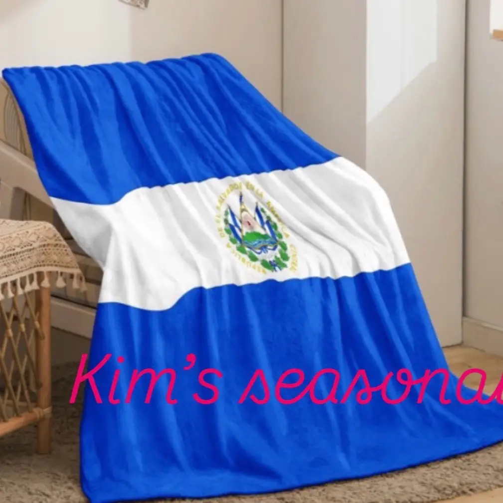 El Salvador Throw Size Blanket - 51 x 63 Inches