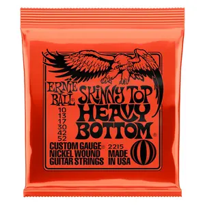 Ernie Ball Slinky Nickel-Wound Electric Guitar Strings | Skinny Top/Heavy Bottom | 10-52