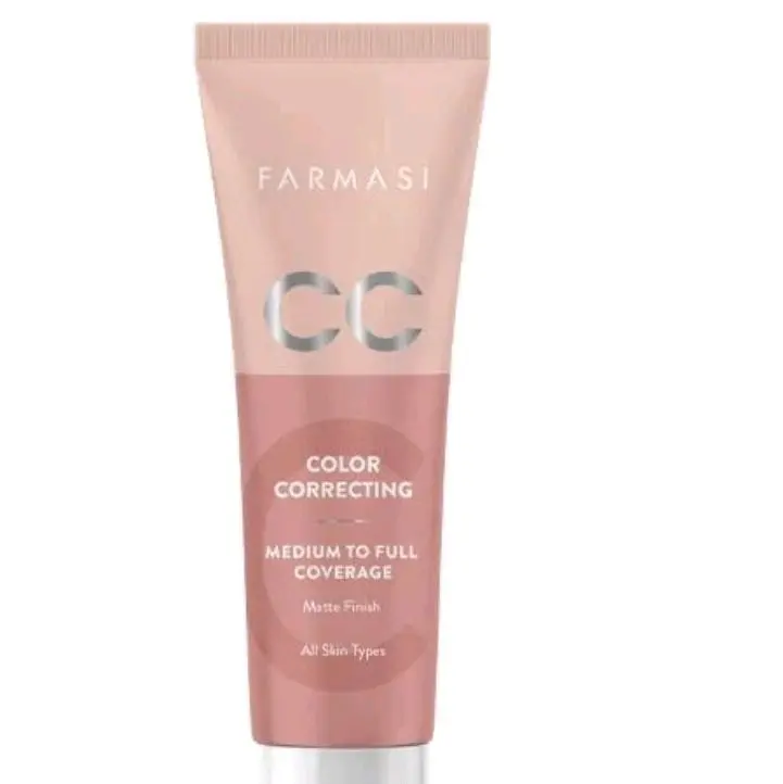 Farmasi CC Color Correctinging Cream - Medium to Full Coverage Matte Finish for All Skin Types Conceals Redness & Imperfections Lightweight Makeup