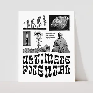 Awake Happy - Ultimate Potential            Print Thick Poster Decor Artistic Matte Wall Room Decoration High Quality