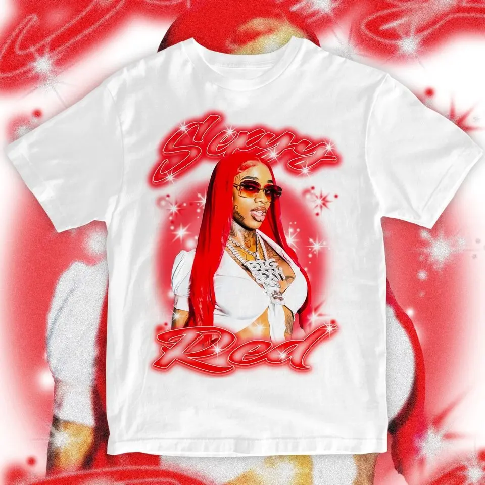 Sexxy Red Tour T-Shirt Sexyy Red Rapper Front Design Music Tee for True Fans T-Shirt