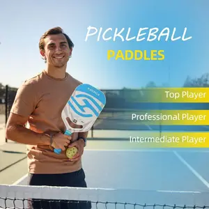 One Piece Tournament - Adult T700 Carbon Fiber Pickleball Racket - Heat Pressed Matte - Frameless High-End Multi-Color Professional Competition Strong Attacking Racket