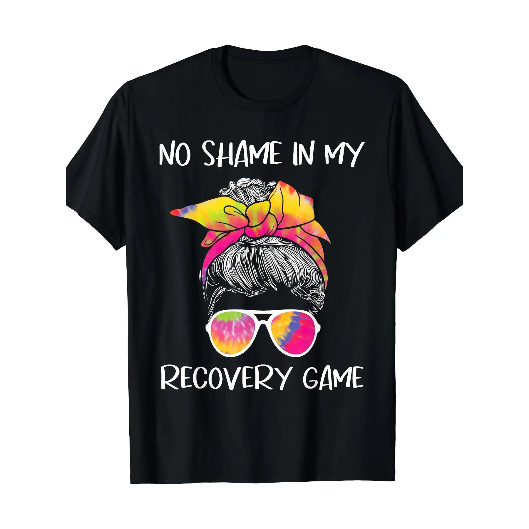 [100% Cotton] No Shame In My Recovery Game - Sobriety AA NA Anniversary T-Shirt 100% Cotton  Golf Gift T-Shirt For Men and Women