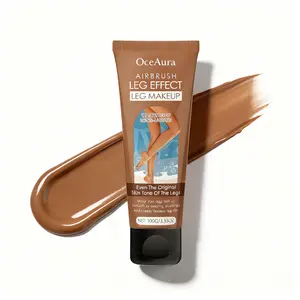 OCEAURA Leg Makeup Waterproof Bronzer,tanning lotion, Leg-Specific Tanning Concealer for Uneven Skin Tone Scars, Sweat-Proof Long Lasting, Coconut Oil Nourishing, Natural Bronze Glow for Beach Party Daily Use carrot Hydrating Intensive Gel tan shower