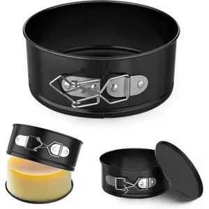 4 Inch Mini Springform Pan, Non-stick Cheesecake Pan, Spring Form Pans for Baking, Springform Pans with Removable Bottom, Round Cake Pans, Small Cake Mold for Mini Cheesecake Pizza