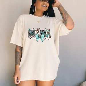 Western Mama Sweatshirt Cow Print Crewneck Country Mom Sweater Gift for Her Birthday Mother's Day Gift,gift for Mom ,new Mom Shirt