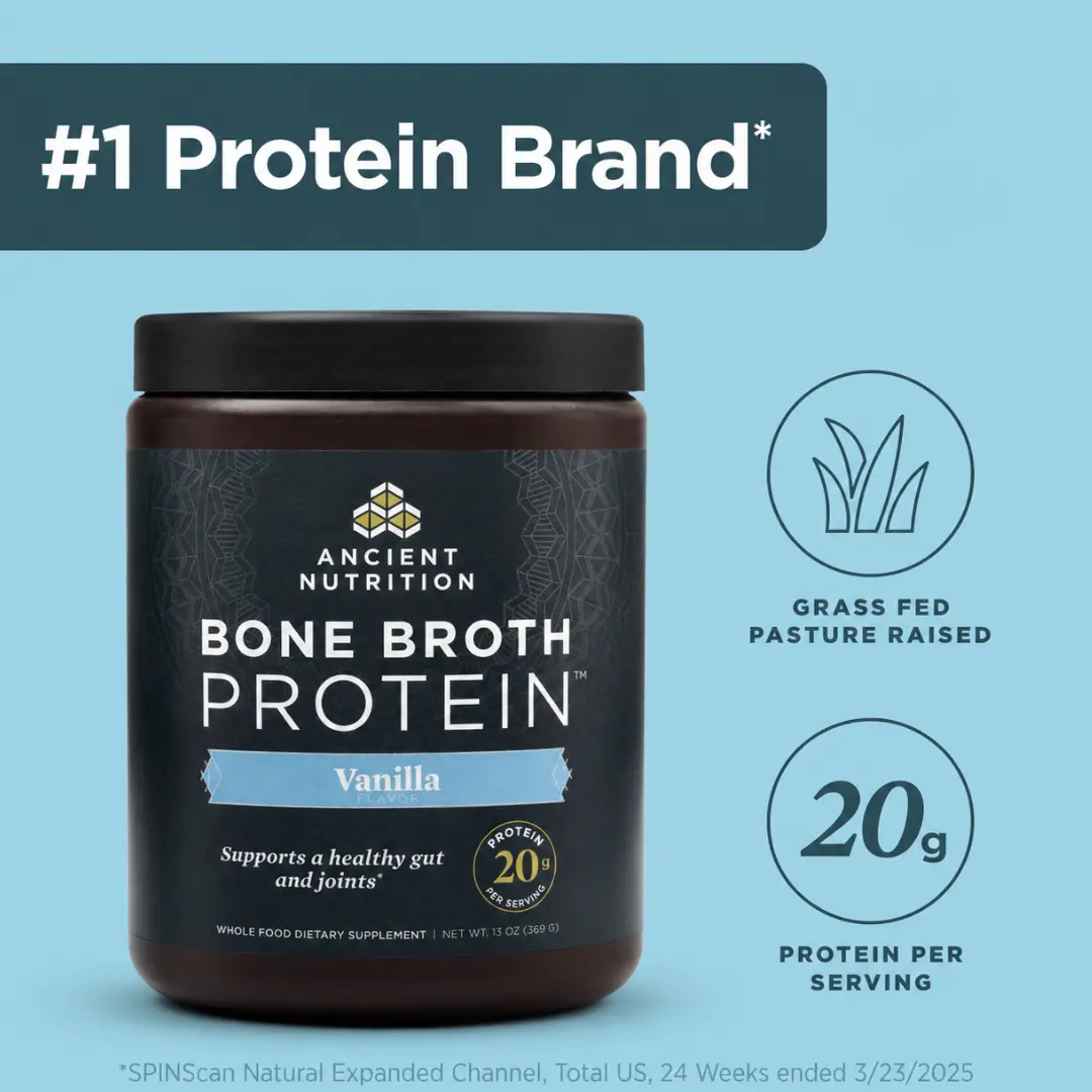Bone Broth Protein | Powder Vanilla or Chocolate (15 Servings)