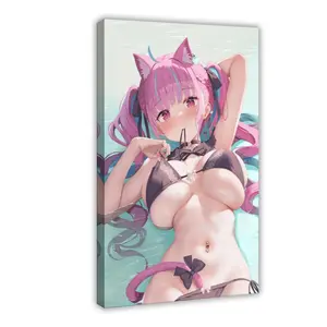 AI Japanese Anime,Bikini Beauties,Stocking Beauties,Cute Girl,Jk Uniform,pantsu,skirt Lift,thong,see Through, Undressing 018 bedroom canvas posters