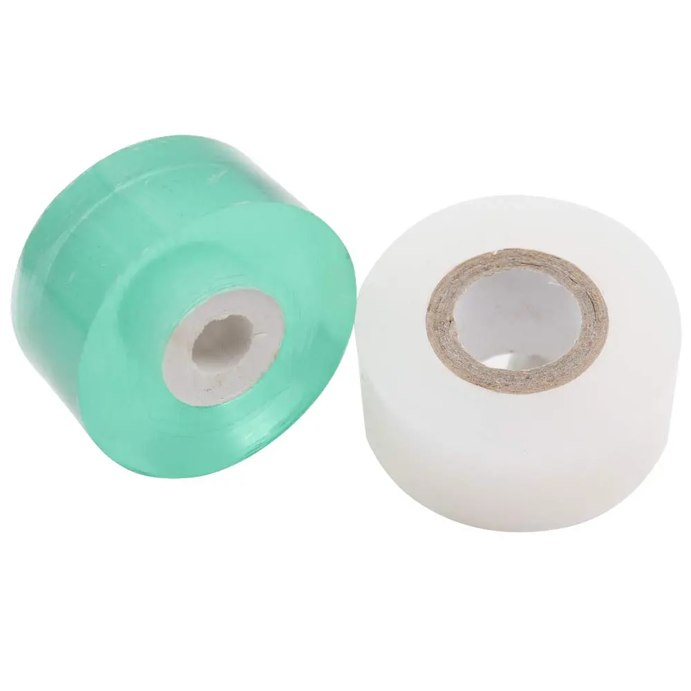 Grafting Tape 2 PCS, Stretchable Garden Grafting Tape Plants Repair Tapes for Floral Fruit Tree and Poly Budding Tape - Green & White