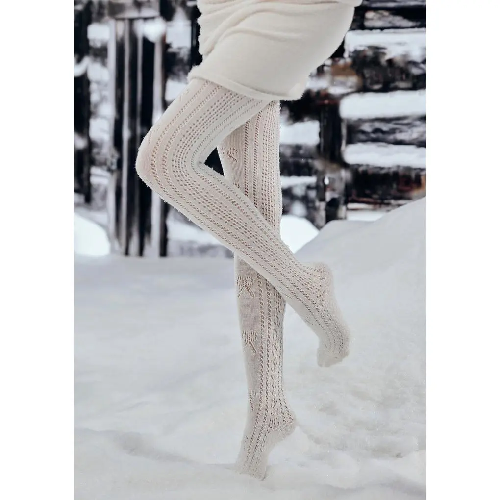 Snowflake Kintted Stockings, Comfortable Tights for Daily Wear Womenswear Sock SwimWeek summerwins