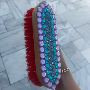 Customized Horse Body Brush with Stiff PVC Bristles for Effective Grooming and Cleaning