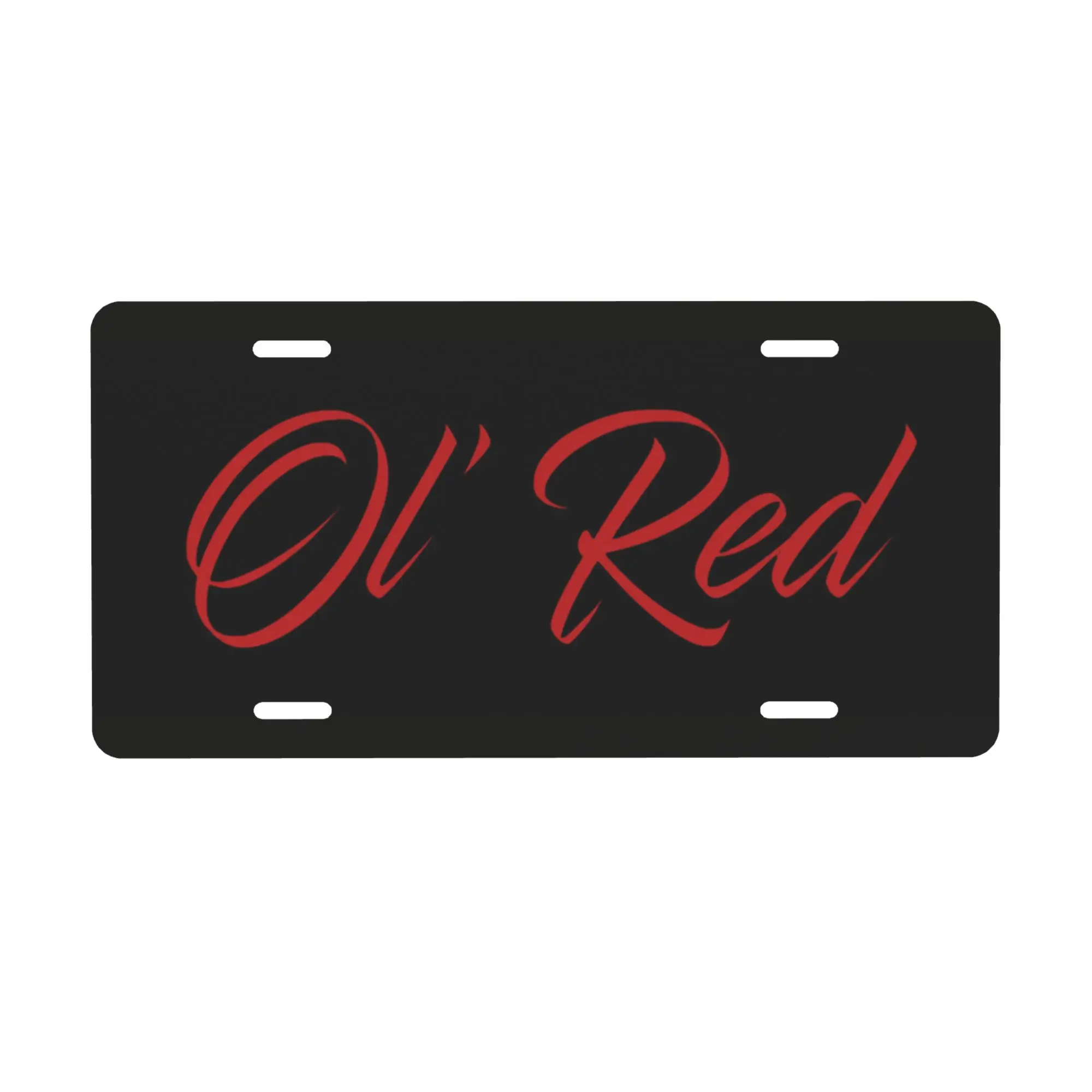 Ol' Red License Plate Ol' Red License Plate