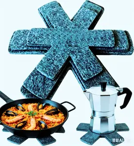 3-Pack Multi-Function Felt Cookware Divider Pads Anti-Scratch Anti-Wear Protectors Kitchen Non-Stick Cookware Storage Protection Mats