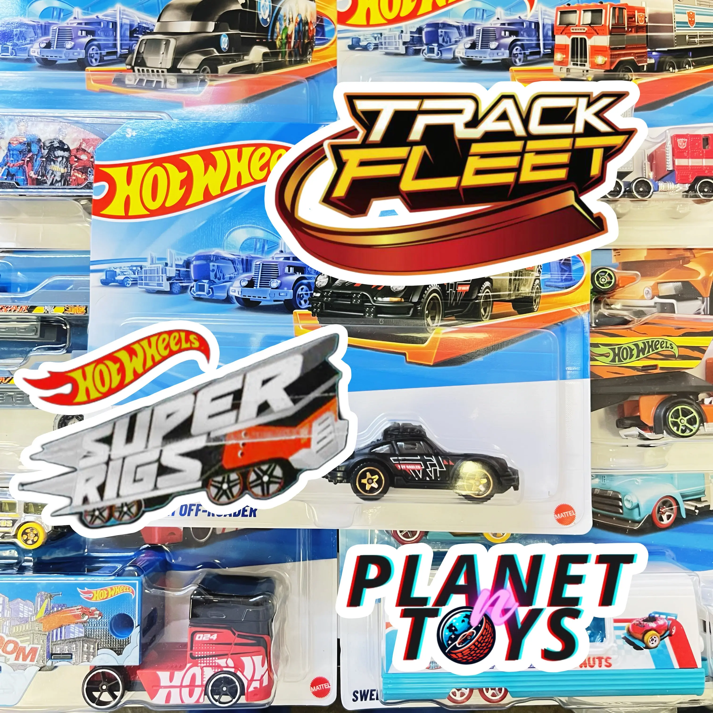 Hot Wheels Track Fleet/Super Rigs 1:64 Assorted Diecast Cars
