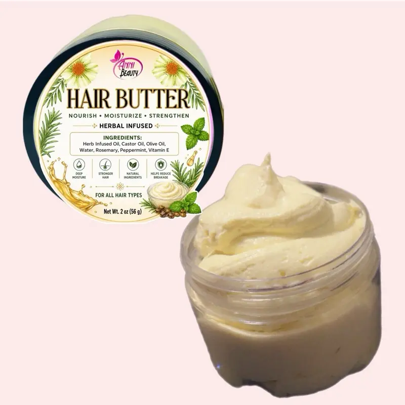 Anni Beauty Herbal Infused Hair Butter | Nourish Strengthen Grow| 4oz
