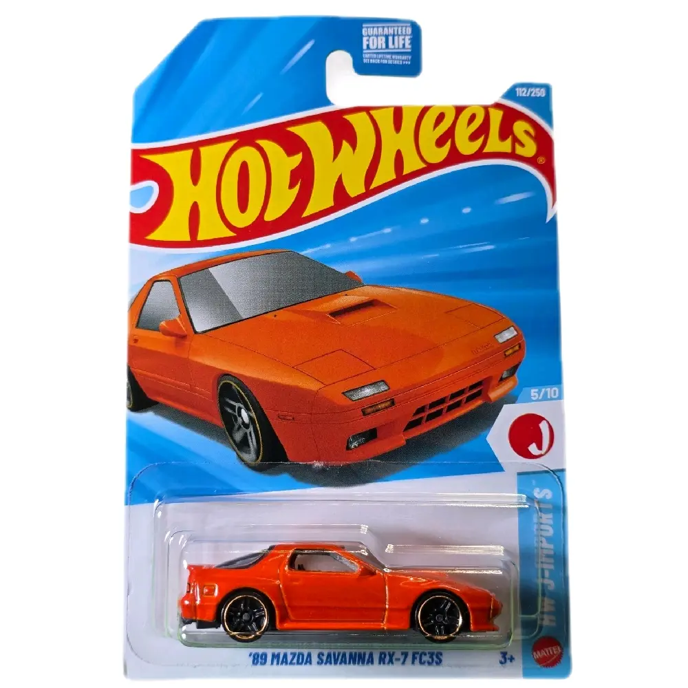 Hot Wheels '89 Mazda Savanna RX-7 FC3S (Orange) - HW J-Imports