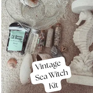 Complete Sea Witchcraft Kit, Vintage Witchcraft Tools, Sea Witch Bundle, Beginner Spellwork Kit, Novice Sea Witch Kit