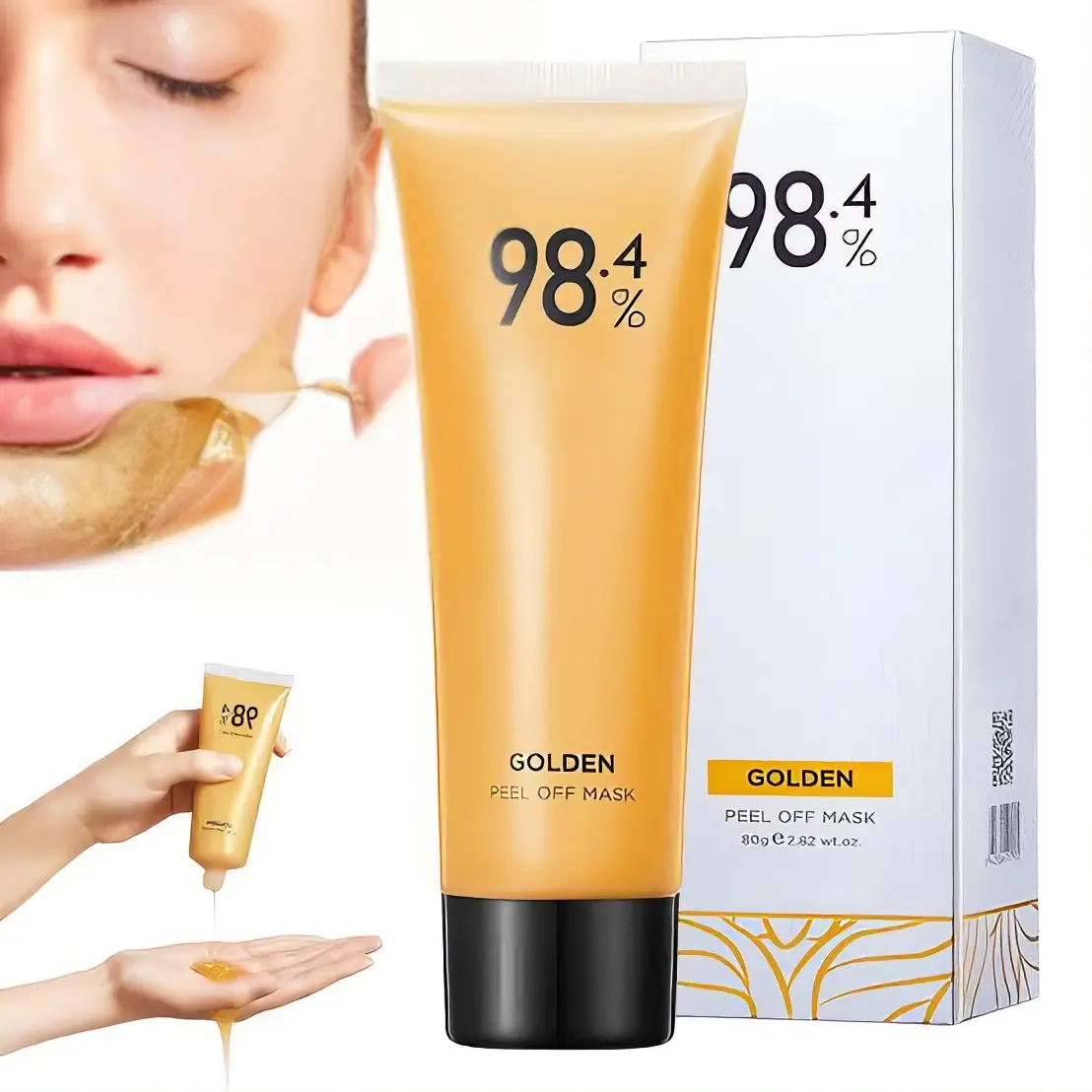 Golden Peel Off Mask 98.4% - 80g - Skincare Product for Face Care