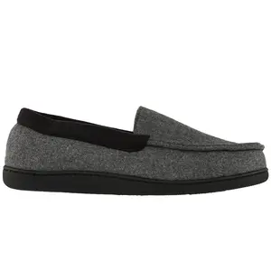 Hi-Tec Mens Flannel Scuff Moccasin Casual Slippers Casual - Grey