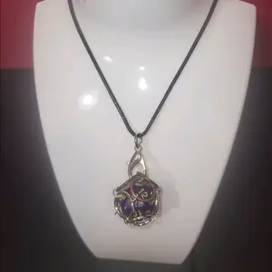 d20 Dice Cage Necklace dice color varies Female Male Birthday