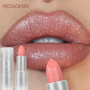 1PC Non-stick Cup, Waterproof, Pearlescent Lipstick, Various Selection to Choose, Ideal for Christmas Gift, Moisturizing Lip Makeup for Everyday