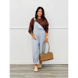 Light Blue Pinstriped Overalls (Reg & Plus)