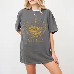 Whiterun Skyrim Comfort Color Shirt, Elder Scrolls V Gaming Shirt, Dragonborn Dawnguard Hearthfire, Video Game Lover,Women's Gamer Gift