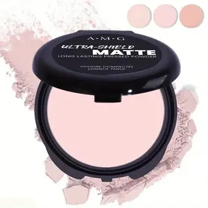 Long-Lasting Oil-Control Setting Powder, Face Pressed Powder, Waterproof Finishing Powder, 3 Shades, 24h Waterproof, Lightweight, Flawless Coverage, Ideal for Travel & Gifts